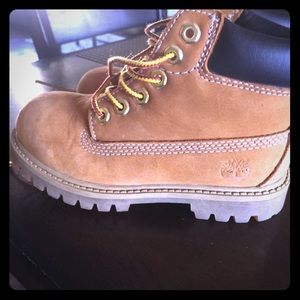 Little boys size 12 Timberlands